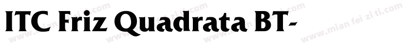 ITC Friz Quadrata BT字体转换